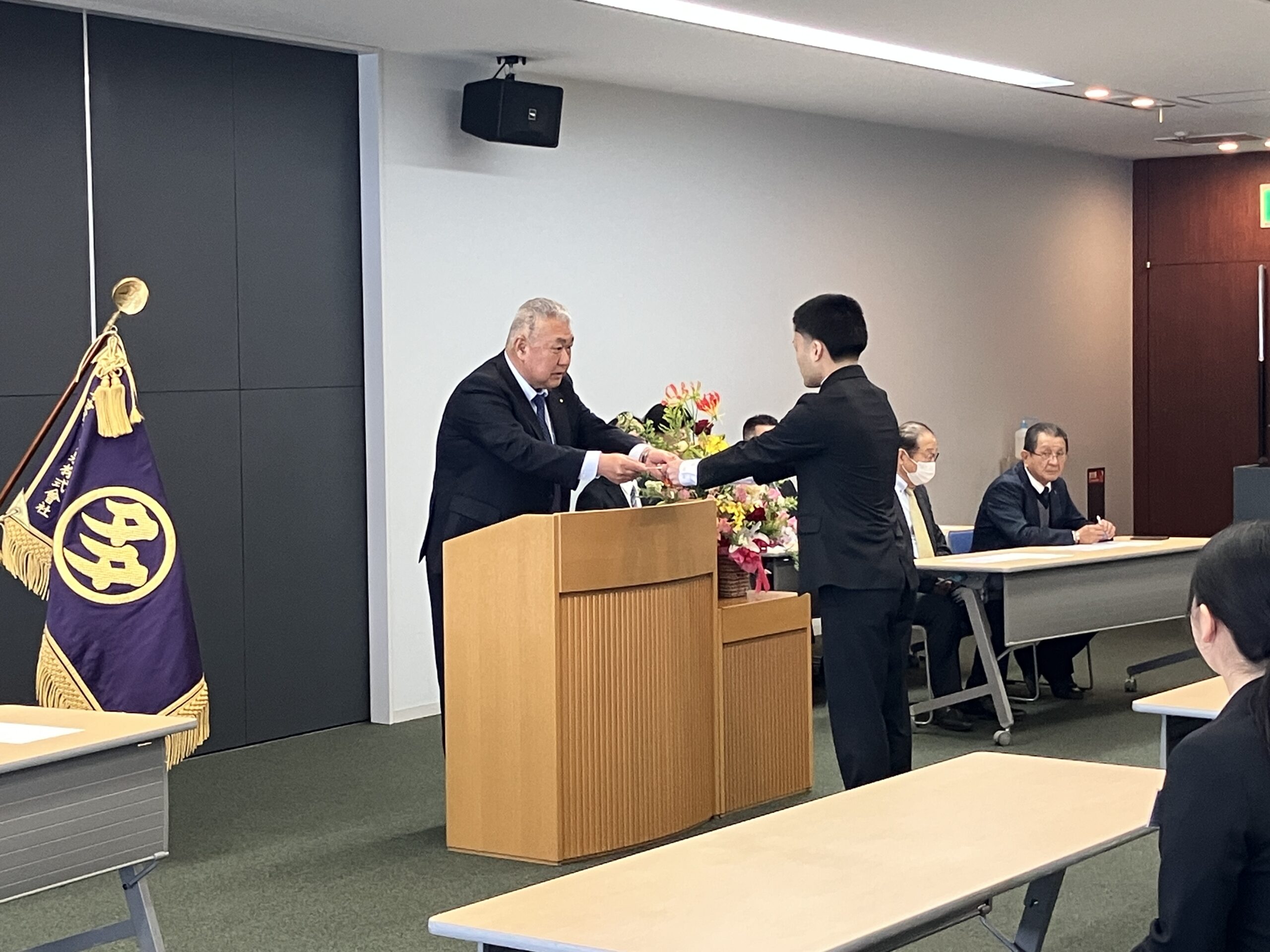 入社式